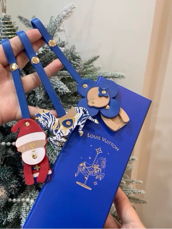 Louis Vuitton Accessories - Louis Vuitton GWP Holiday Carousel Leather Ornaments/Bag Charms (set of 3)
